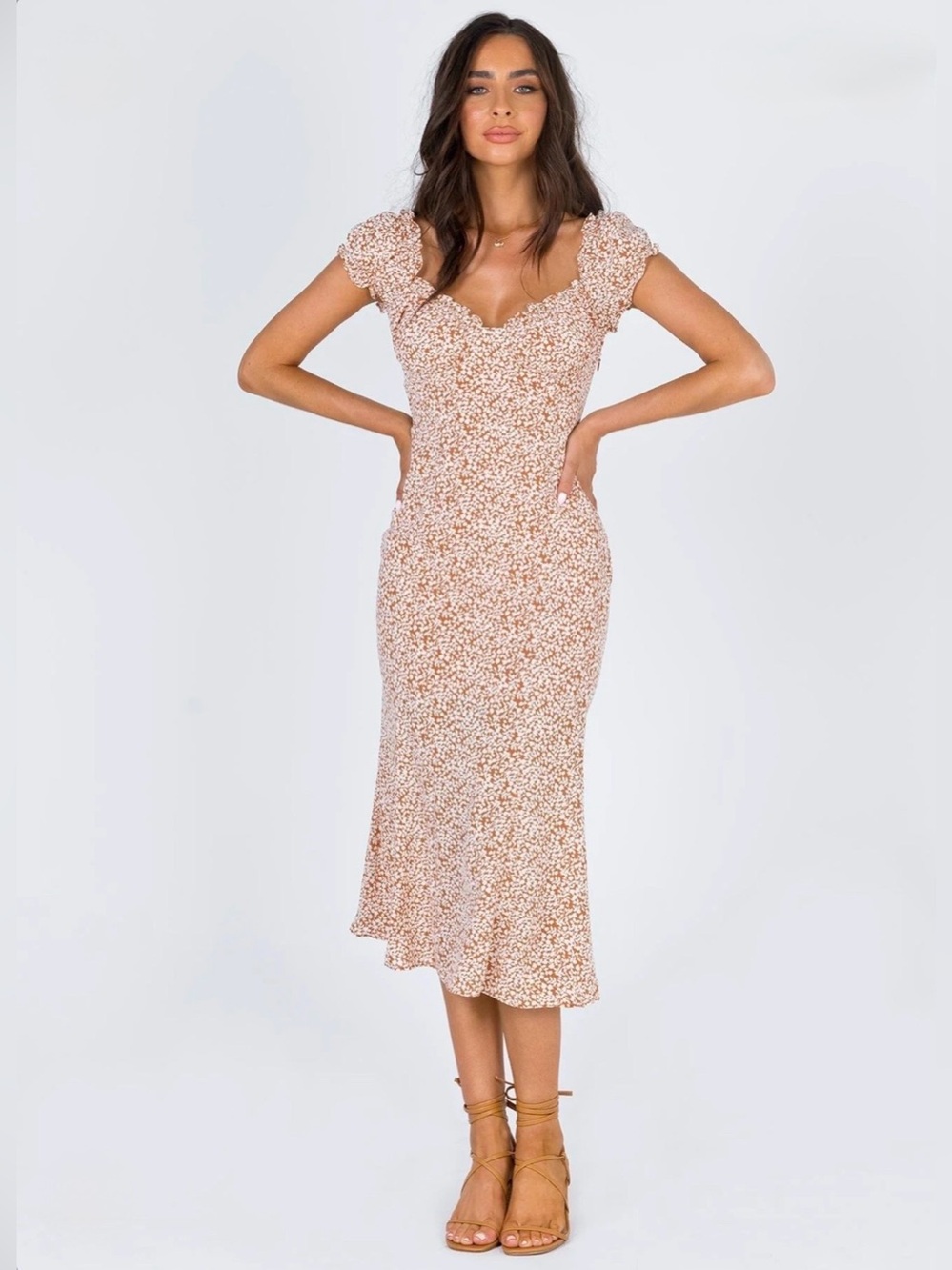 Princess Polly Just Like Heaven Midi Dress - US 8 NWT